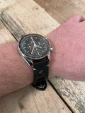 The Victory Yorkshire Rally Black Leather Watch Strap 20mm