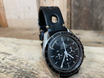 The Victory Yorkshire Rally Black Leather Watch Strap 20mm