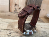 The Richmond Watch Strap in Waxed Calf Leather 20mm/18mm